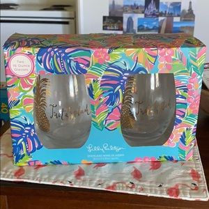 Lilly Pulitzer Wine Glass Set
